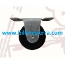 Rueda standar negra con soporte