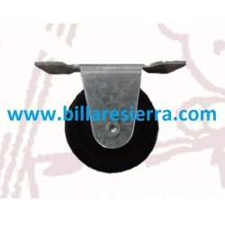 Rueda standar negra con soporte