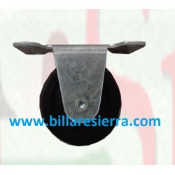 Rueda standar negra con soporte