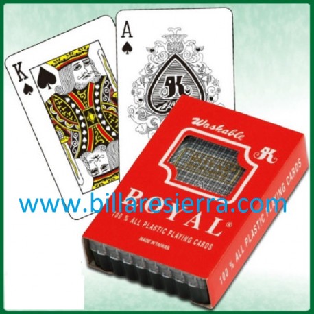 Baraja de Naipes Poker plastificada