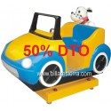 Infantil perro en coche