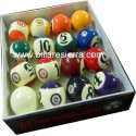 Juego bolas pool números grandes