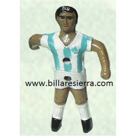 Muñeco Futbolin Sierra Pintado Blanco y Azul