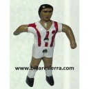Muñeco Futbolin Sierra Pintado Rojo y Blanco