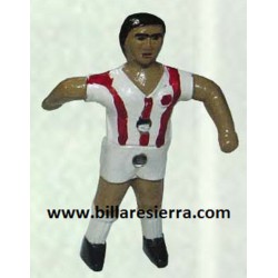 Muñeco Futbolin Sierra Pintado Rojo y Blanco