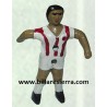 Muñeco Futbolin Sierra Pintado Rojo y Blanco