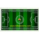 Campo futbolín acrílico decorado e iluminado