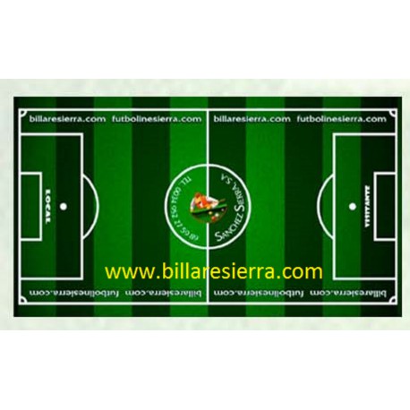 Campo futbolín acrílico decorado e iluminado