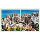 Campo futbolín acrílico decorado