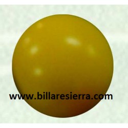 Bola futb. alta dureza amarilla 34mm, 36gr