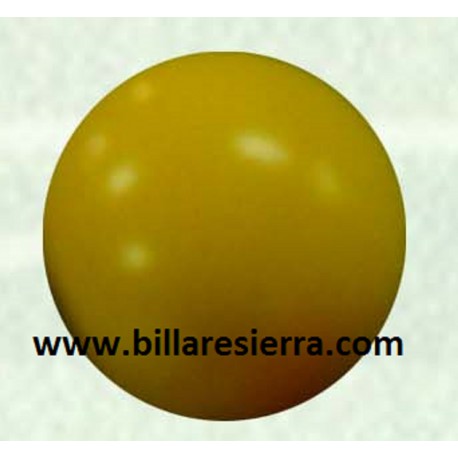 Bola futb. alta dureza amarilla 34mm, 36gr