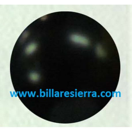 Bola futb. alta dureza negra 34mm, 36gr