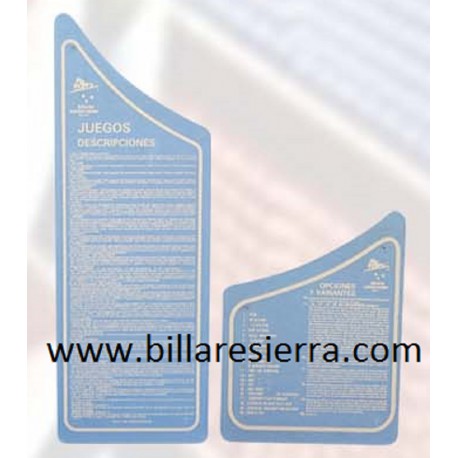 Plástico instruc. dcha. S-I