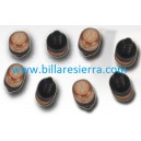 Suela taco rosca plástico 12mm 