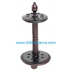 Taquera pie redonda 10 tacos madera