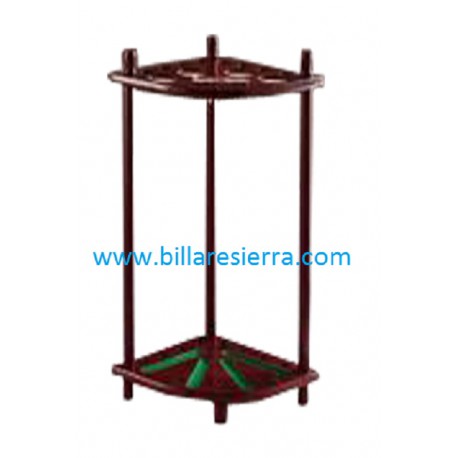 Taquera madera pie esquinera 8 tacos