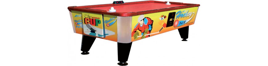 air hockeys, air play, coin operators