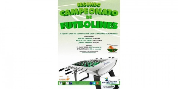 II CAMPEONATO DE FUTBOLINES CENTRO COMERCIAL RINCON DE LA VICTORIA